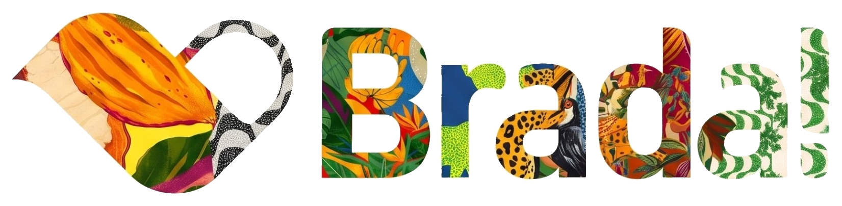 Brada, logotipo em colagem